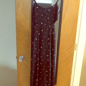 Abercrombie&Fitch Floral Black Maxi Dress
